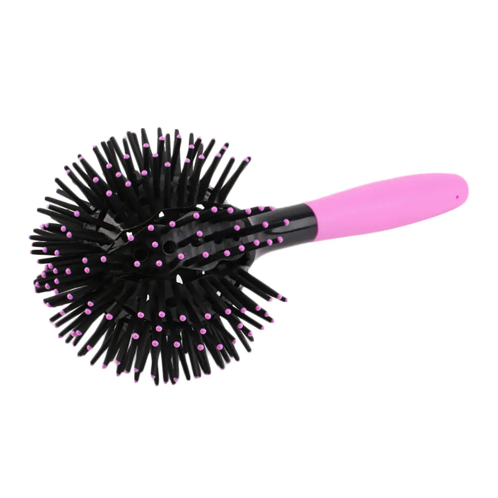 3D Spherical Curling Hair Comb with Massage Claws