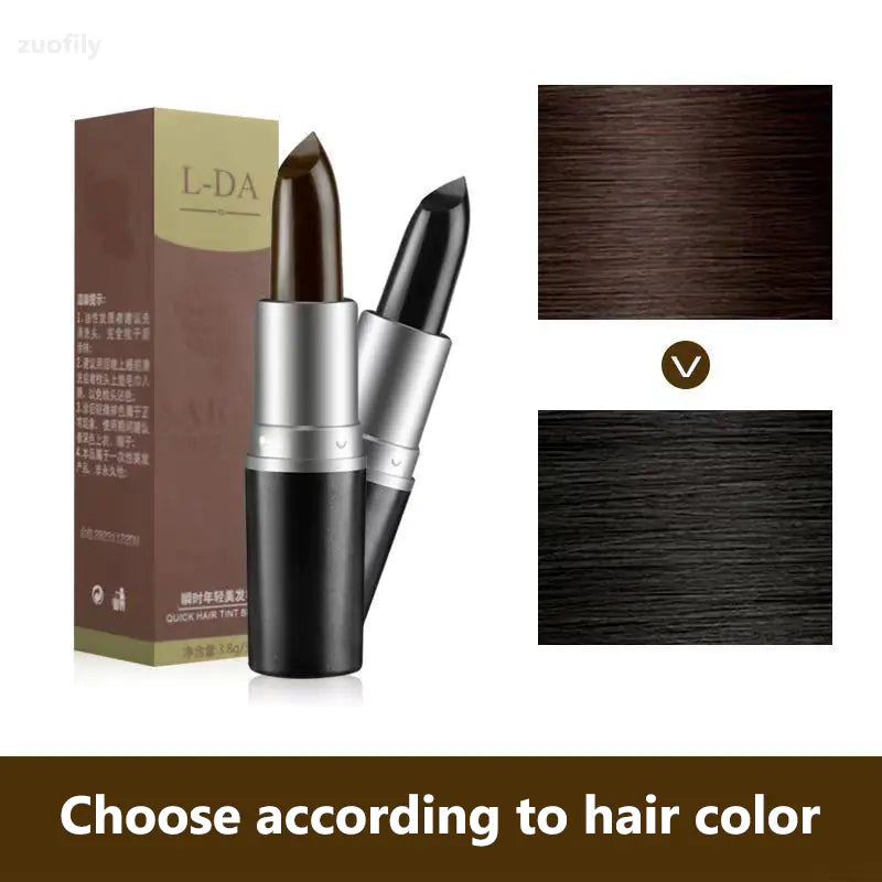Black Brown Temporary Hair Color Cream for Gray Coverage