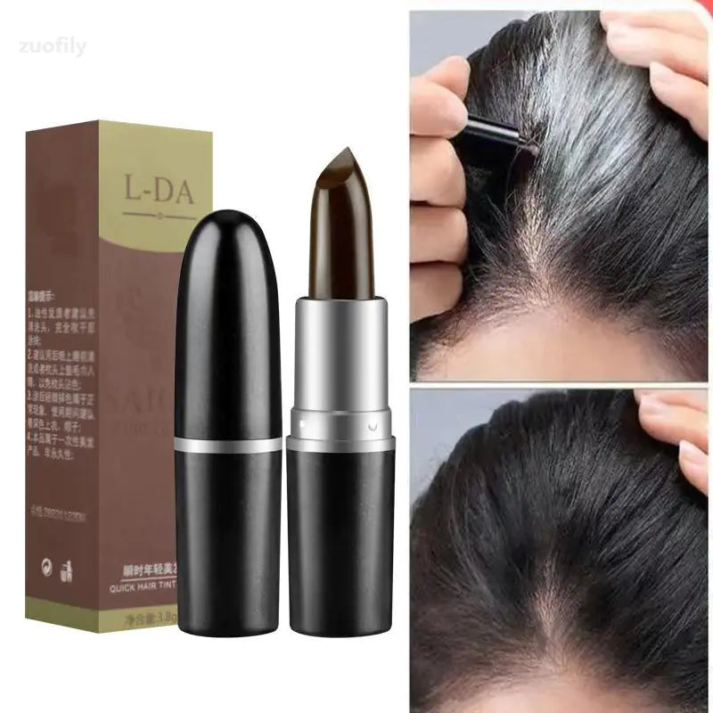 Black Brown Temporary Hair Color Cream for Gray Coverage