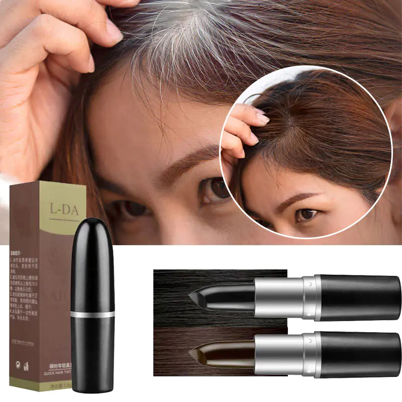 Black Brown Temporary Hair Color Cream for Gray Coverage
