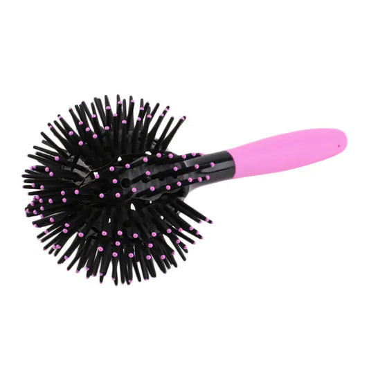 3D Spherical Curling Hair Comb with Massage Claws